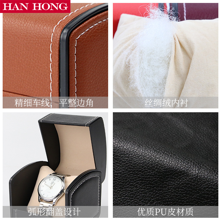 Arc-shaped Watch Box, Pu Leath - Watch Display Box ulasan dan harga