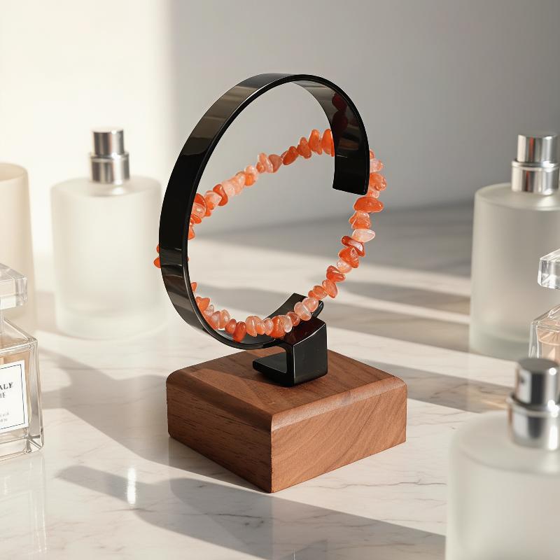 Wooden C-Shaped Watch Holder J - Jewelry And Watches Inc ulasan dan harga