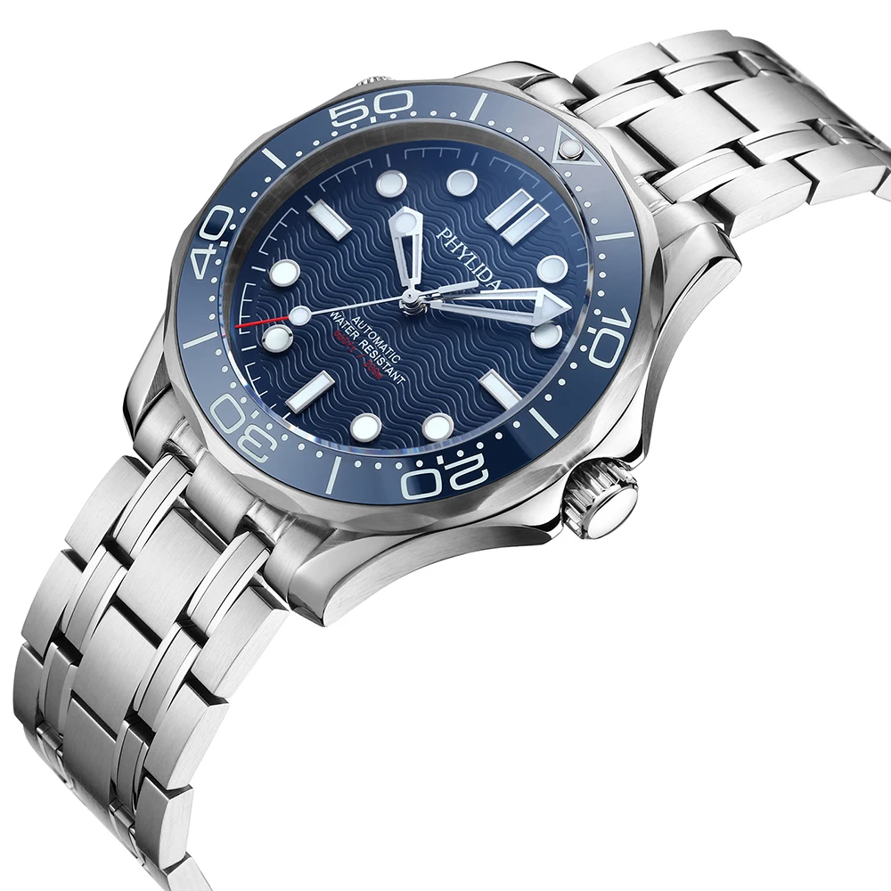 PHYLIDA Blue Dial NH38a Automa - Seiko Watch Prospex ulasan dan harga