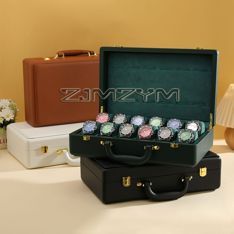 12 Slots Watch Box Mens Watche - Watch Display Box ulasan dan harga